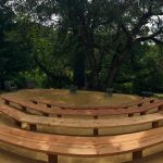 the amphitheater awaits wedding guests at Bell Valley Retreat — Anderson Valley, Mendocino County, California