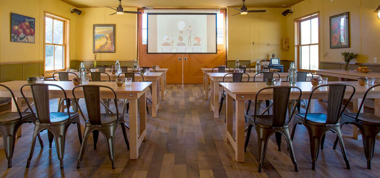 the meeting room at The Barn